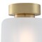 Westinghouse Fixture Ceiling SemiFlush-Mount 60W Judd 8In Chmpgn Brass Frosted Glass 6131100 - alternate 4